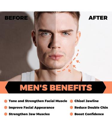 Gray 45lb Jaw Exerciser for Sculpting Jawline and Tone Face & Neck | Facial Exerciser for Men & Women - Buy Online on GoSupps.com