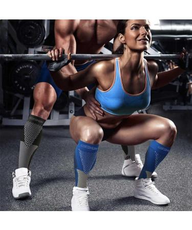Cocohok Compression Stockings for Sports | Men & Women | Enhance Performance Endurance & Blood Circulation | 2 Pairs in Blue (38-42) - Buy Online on GoSupps.com