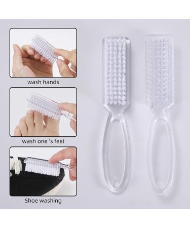 Yebeauty Nail Brush Fingernail Cleaner 4 Pack - Hand and Toe Scrubbing Pedicure Brush Set - Plastic Nail Scrubber for Hand and Foot Care - Buy Online on GoSupps.com