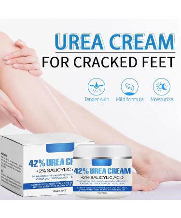 Urea Foot Cream 40% Urea Cream Cracked Heel Repair Cream with 2% Salicylic Acid Foot Cream for Cracked Heels and Dry Skin Moisturizing Callus Remover for Hand Foot Skin Care - Buy Online on GoSupps.com