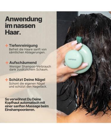 Imperio Scalp Massage Brush for Hair Growth - Premium Pink Scalp Massager for Circulation & Relaxation - Use on Dry & Wet Hair - Buy Online on GoSupps.com