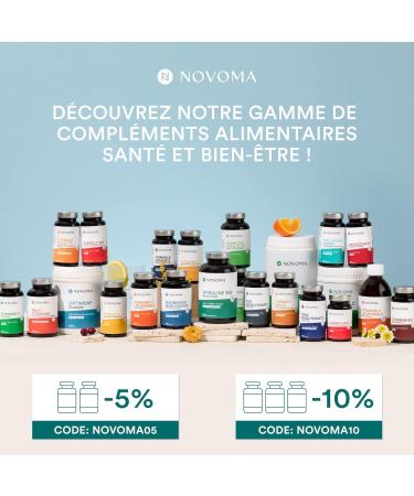 NOVOMA Organic Boost Formula Energy Boost Supplement With Guarana Acerola Maca & Ginger Rich in Caffeine and Natural Vitamin C 90 Vegan Capsules Made in France - Buy Online on GoSupps.com