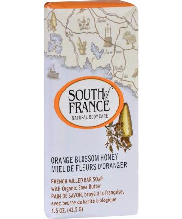 South of France Travel Bar Soap - Orange Blossom Honey - 1.5 Ounce - Luxurious International Shipping - Buy Online on GoSupps.com
