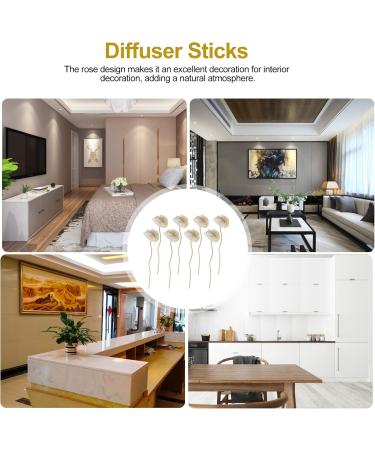 Housoutil Reed Diffuser Sticks - Replacement Aroma Sticks for Essential Oil & Room Fragrance | 8 Rattan & Wooden Refill Sticks - Buy Online on GoSupps.com