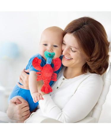 Plush Lobster Pacifier Holder - Soothie Snuggle Pacifier with Stuffed Animal - Silicone Pacifier for Newborn Baby (0+ Months) - Buy Online on GoSupps.com