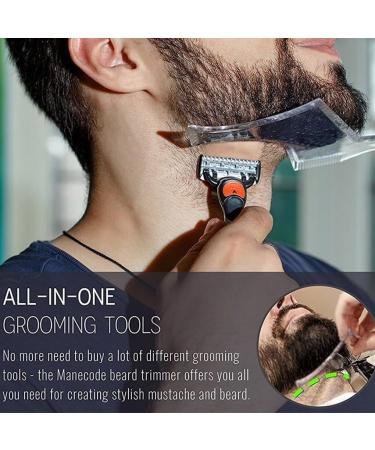 rongweiwang Beard Template For Men Smooth And Comfortable Shaping Experience Compact And Lightweight ABS Beard Shaping Tool Template Transparent - Buy Online on GoSupps.com