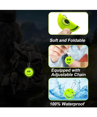 30 Smiley Light Safety Reflectors for Kids - Ideal for School Bags & Jackets | Birthday Party Gift - Buy Online on GoSupps.com