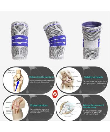 EOYEA Knee Brace Compression Sleeve for Knee Pain Relief - Medium, Pack of 2 - Buy Online on GoSupps.com