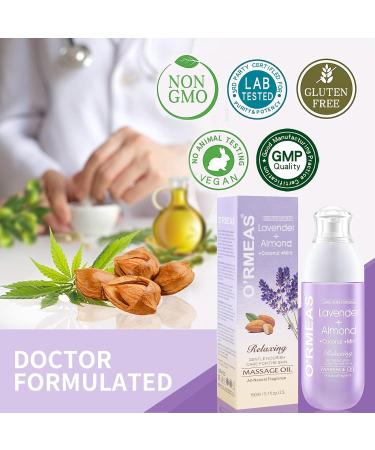 Massage Oil For Warming Relaxing Joint Pain Relief Sensual Massage Oil Lavender Almond Peppermint And Coconut Massage Oils For Massage Therapy Moisturizing Body Oil For Men And Women 5.1 Fl.Oz - Buy Online on GoSupps.com
