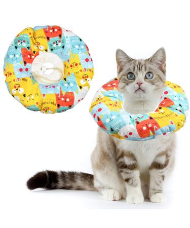 Avodova Cat protective collar sore crane cat collar soft cat restoring collar pets protective collar adjustable protective cotton ring protective for cat and dog (s) - Buy Online on GoSupps.com