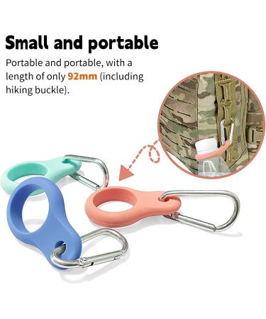 5PC Silicone Water Bottle Buckle with Karabiner Clip | Portable & Colorful Holders for Hiking Camping & Outdoor Activities - Buy Online on GoSupps.com