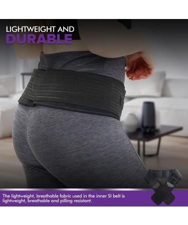 Sacroiliac Support Hip Belt for Men and Women - Small/Medium Size for Lower Back Joint and Pelvic Posture Support - Pack of 1 - Buy Online on GoSupps.com