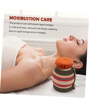 Minkissy Ceramic Moxibustion Cup Set - Multi-Purpose Suction Massage Tool | White Ceramic | Universal Equipment 10x6.5x6.5cm - International Shipping Available - Buy Online on GoSupps.com