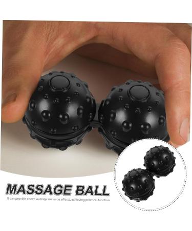 Frcolor Double Massage Ball - Peanut & Lacrosse Balls for Muscle Relief | Trigger Point Massage & Yoga Therapy - Medium Black - Buy Online on GoSupps.com