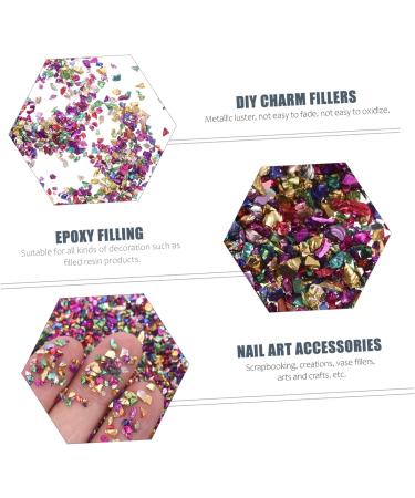 Beaupretty Metallic Chips 1 Glass Chip Nail Stickers 3d Flash Colored Vases 0.5X0.3cm Colorful - Buy Online on GoSupps.com