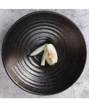 JF-Xuan 700ml Creative Retro Noodle Bowl Ceramics Tableware Plate Black Salad Bowl (Color : 6912001000) Bowls - Buy Online on GoSupps.com
