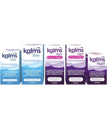 Kalms Night 56 Tablets - Traditional Herbal Medicinal Product Used for The Temporary Relief of Sleep Disturbances (Pack of 2) - Buy Online on GoSupps.com