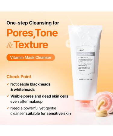 DearKlairs Freshly Juiced Vitamin Set with Vegan PDRN Toner Clay Mask Cleanser Toner Pads 80 ea - Buy Online on GoSupps.com