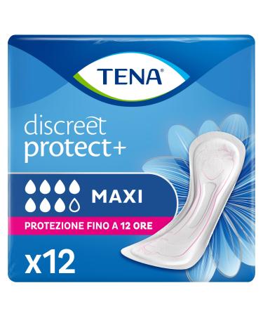 Tena Discreet - Maxi sanitary pads Es Blue 12 pieces 12 pieces (1 pack) - Buy Online on GoSupps.com