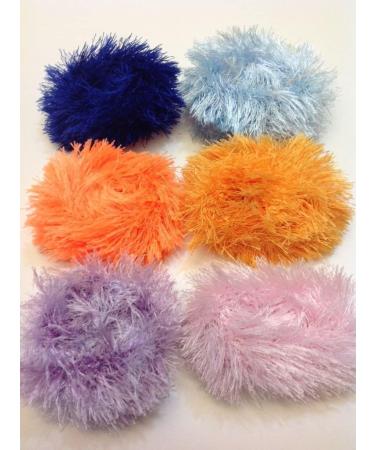 Niavida 6x Puschel Fringe Hair Tie - Light Blue Blue Scrunchie | Stylish & Comfortable Hair Accessories for All Hair Types - Buy Online on GoSupps.com