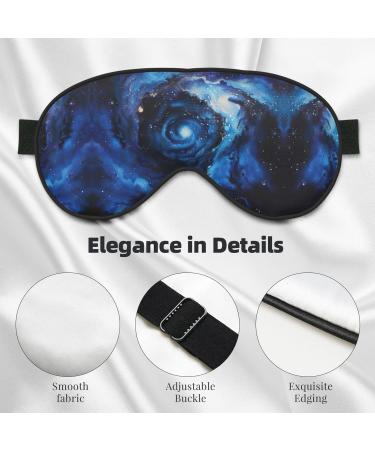 SSIMOO Blue Galaxy Print Eye Mask - Ultra-Soft Light-Blocking Perfect for Comfort & Restful Sleep - International Shipping Available - Buy Online on GoSupps.com