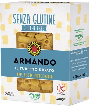  Italian Gourmet E.R. Armando Il Tubetto Rigato Gluten Free Multi-Grain Noodles with Corn Brown Rice and Quinoa 400g + 400g Gourmet Italian Pelati (Pack of 6) - Buy Online on GoSupps.com