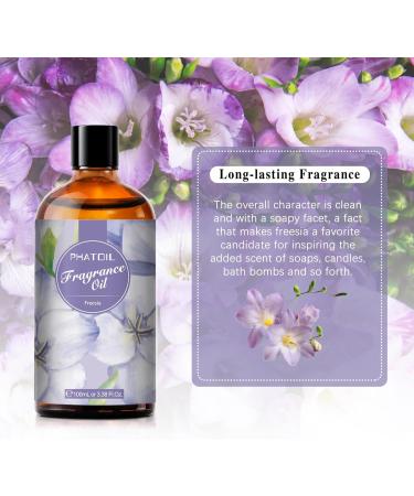 PHTAOIL Freesia Fragrance Oil 100ml - Aromatherapy & DIY Scented Products - Buy Online on GoSupps.com