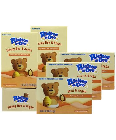 Ricitos de Oro Honey Bee Bar Soap Hypoallergenic Bar Soap Assists in Moisturizing Baby's Skin Delicate Skin 6-Pack of 3.5 Oz 6 Bar Soaps. Honey 1 Count (Pack of 6) - Buy Online on GoSupps.com