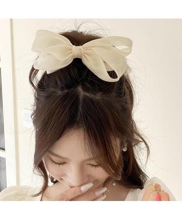 Saterkali Hair Clip Multi Layers Hair Decoration Lightweight Anti-break Ponytail Claw Hair Accessories White - Buy Online on GoSupps.com