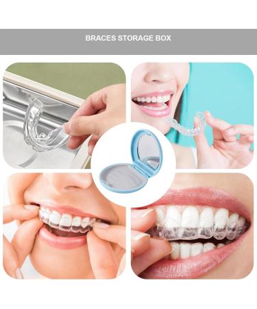 Foway Prosthesis Bathtub Container for Artificial Teeth | Magnetic Locking Case for Women | Extend Prosthesis Lifespan | Blue Mirror Case - Buy Online on GoSupps.com
