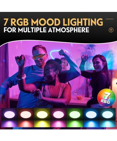 Fantictas Dimmable RGB LED Ceiling Lamp with Remote - 24W 3200lm for Bedroom Living Room & Kids' Room - Energy Class F 3000K-6500K Brightness - Buy Online on GoSupps.com