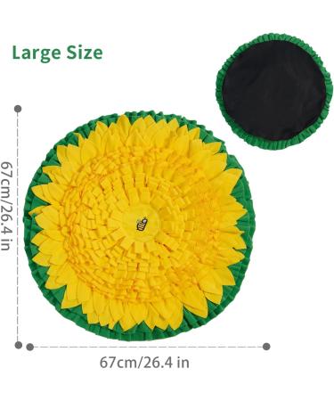 WYSWYG Snuffle Mat for Dogs Large Breed 26.4"*26.4" Dog Enrichment Toys for Puppies to Encourage Natural Foraging Skills Pet Snuffle Mat for Stress Relief and Slow Feeding - Buy Online on GoSupps.com
