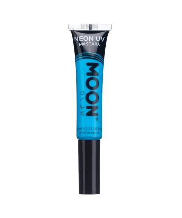 Moon Glow Neon UV-Mascara blue bright neon color lights up under UV lighting neon make-up (intensive blue 15 ml (1 piece))