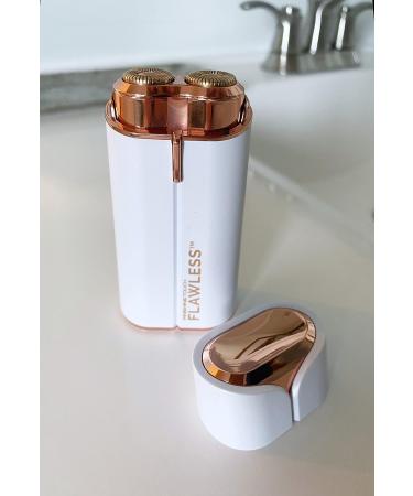 Finishing Touch Flawless Women's Painless Hair Remover Face Duo - Dermatologist Approved Electric Shaver - Hypoallergenic White/Rose Gold - Buy Online on GoSupps.com
