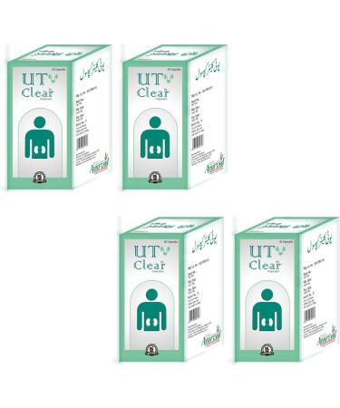 Ayurved Research Foundation UT Clear Capsule Best Product for Kidney Cleansing to Detoxify Kidneys 4 Packs of 50 Capsules - Buy Online on GoSupps.com