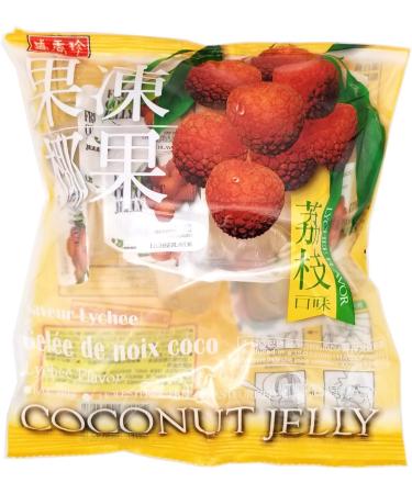 Fruity Lychee Coconut Jelly 9.8oz | 280gr - Pack of 3 Bags - Lychee Coconut Jelly Bites - Buy Online on GoSupps.com