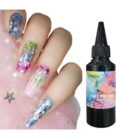Voiakiu Nail Blossoming Gel - 60ml Neutral Mixing Adhesive for Stunning Manicure & Nail Art | Glitter Marble Floral Effects - Buy Online on GoSupps.com