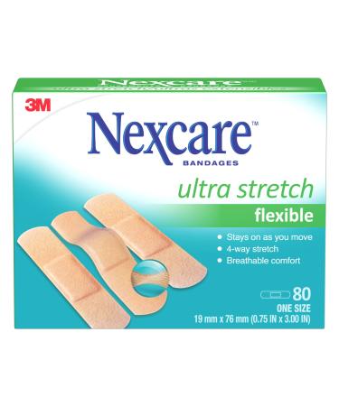 Nexcare Ultra Stretch Bandages CS102-CA One Size 80/Pack One size 80 Count