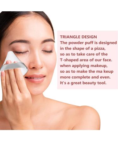 4 Pcs Powder Puff Makeup Puff Triangle Powder Puff Soft Powder Sponge Reusable Makeup Triangle Sponges with Strap for Loose Powder Body Cosmetic Foundation Wet Dry Makeup Tool Black and White black+white - Buy Online on GoSupps.com