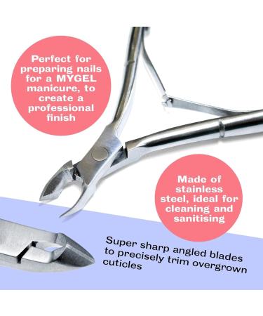 Professional Stainless Steel Double End Cuticle Pusher + Cuticle Nippers Duo Professional Manicure Pedicure Nail Cleaner Gel Polish Remover Prep Cutters Remove Dead Skin - Buy Online on GoSupps.com