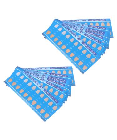 Exceart material caretaker needs tooth shadow card 50 pieces tooth shadow diagram teeth shade shadow guides color compare card tooth color contrast cards (sorted color) devices