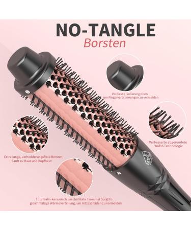 Buy Mocemtry 38mm Thermal Brush - Double PTC Heated Ceramic Curling Brush with Gloves & Clips - 2-in-1 Styling Tool for Perfect Curls | International Shipping Available - Buy Online on GoSupps.com