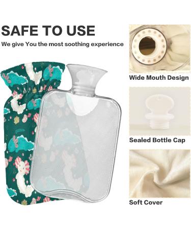 Cute Kawaii Axolotl Heat Bottle - 1L Plush Hot Water Bottle for Kids & Adults | Winter Hand & Feet Warmer - Buy Online on GoSupps.com
