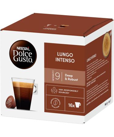 Nescaf Dolce Gusto Lungo Intenso - Coffee - 96 Capsules (Pack of 6 x 16 bottles) - Buy Online on GoSupps.com