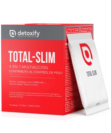Detoxify Detoxify TotalSlim Powerful fat burner for weight loss satiating in sachets Garcinia Cambogia Chromium tail of