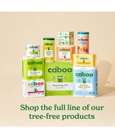 Caboo Tree Free Bamboo Paper Towels - Earth Friendly Sustainable Kitchen Paper Towels - 6 Rolls, 2 Ply Sheets - 6 Count - Buy Online on GoSupps.com