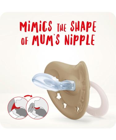 Nuk Signature Baby Pacifier | 0-6 Months | BPA-Free Silicone | Heart Shape | Green Stars | 2-Pack | Calms 95% of Babies - Buy Online on GoSupps.com