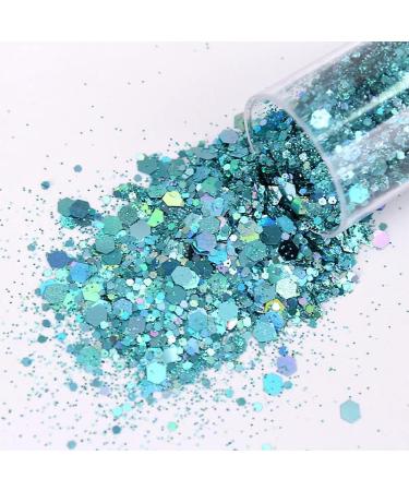 MOAMUN 32 Colors Glitter Set - Fine Glitters, Holographic Chunky Glitters for Resin, Arts, Crafts, Nail, Body, Hair, Face - Festival Makeup Sparkle Flakes Sequins - Buy Online on GoSupps.com