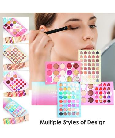 Eye Shadow Palette Makeup | 121-Colors Fusion Eyeshadow Palette | Blendable Full Face Eye Make Up for Beginners Most Skin Tones Smokey Eye Nicything - Buy Online on GoSupps.com
