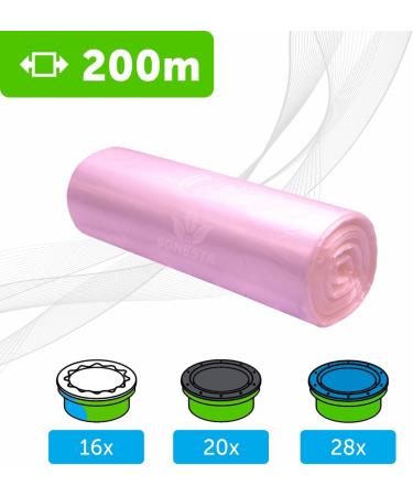200m. ECO Nappy Bin Refills compatible with Tommee Tippee TEC Twist & Click Simplee | compatible with Angel | Light Flower fragrance | Anti-Odour+ 200 count (Pack of 1) - Buy Online on GoSupps.com